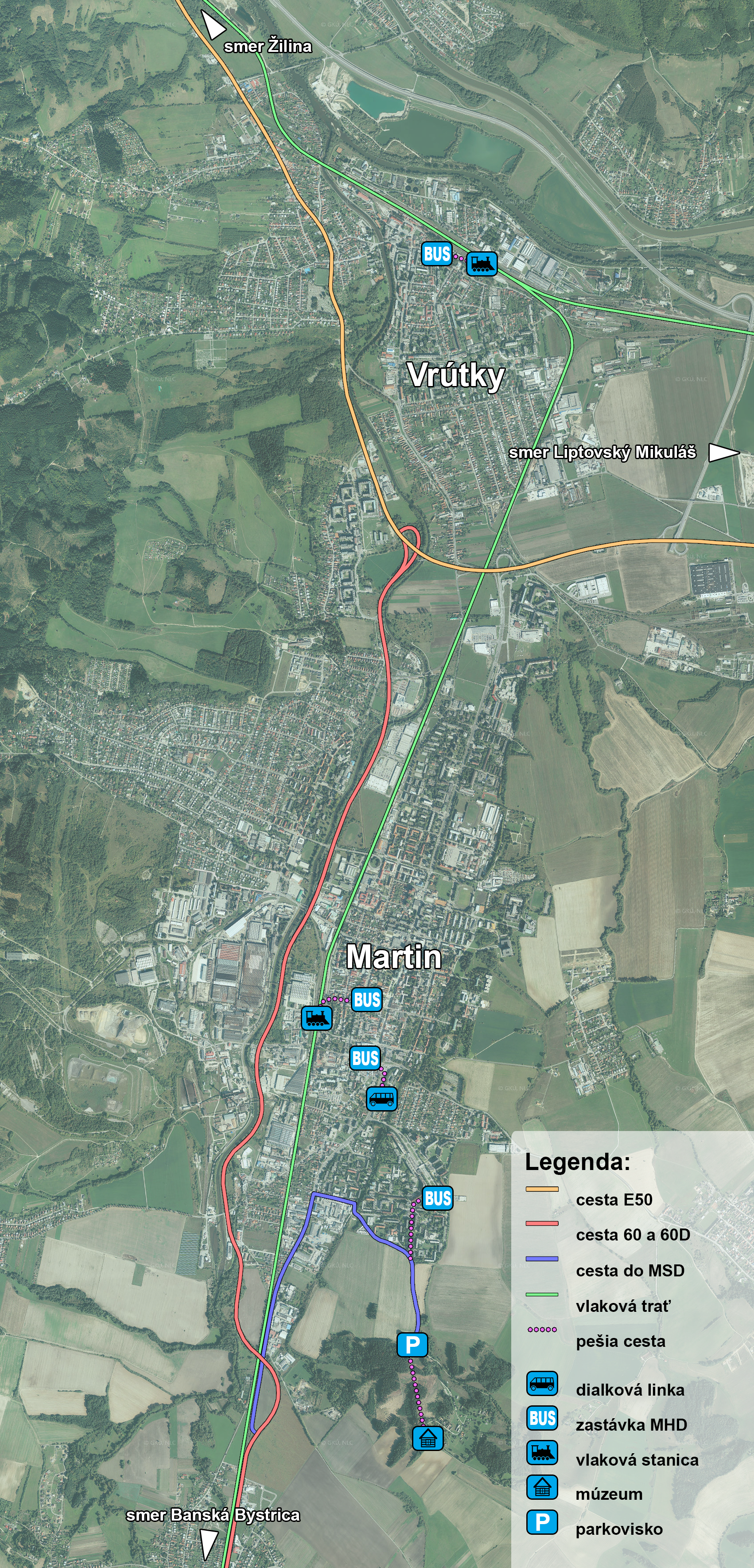 Orientačná mapa do Múzea slovenskej dediny